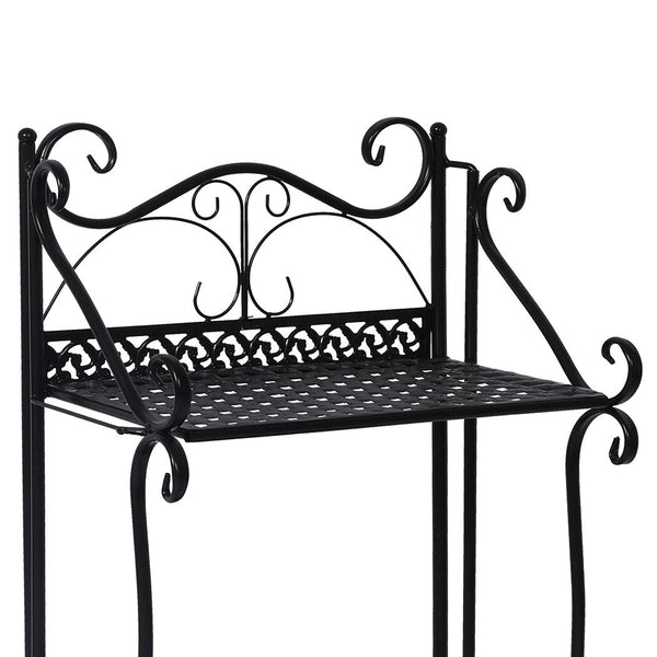 Levede Plant Stand 3 Tiers Outdoor Indoor Black Plant Stands