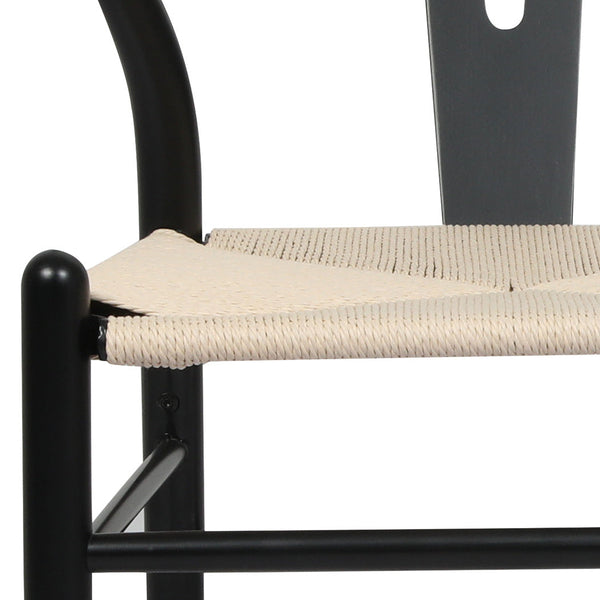 Levede 4X Wooden Hans Black Dining Chairs