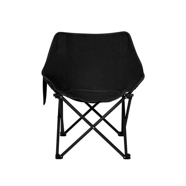 Levede Folding Camping Moon Chair Lightweight Black Camping Chairs