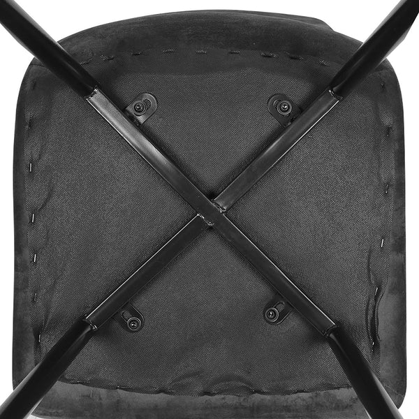 Levede 8X Kitchen Velvet Grey Dining Chairs