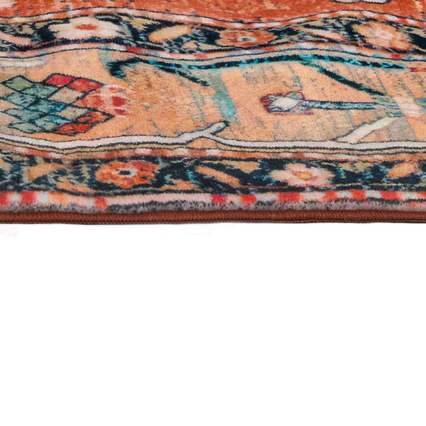 Marlow Floor Rug Vintage Polyester Washable Area Rugs