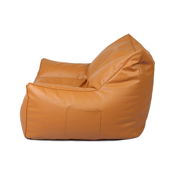 Marlow Bean Bag Chair Cover Pu Indoor Brown Bean Bags & Inflatables
