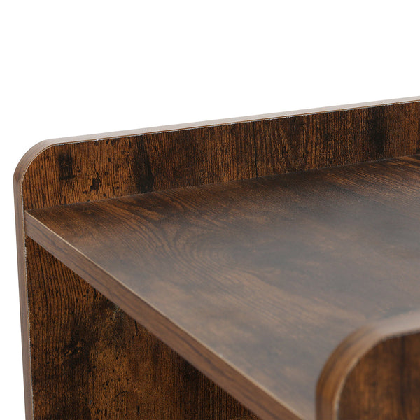 Levede Bedside Table Usb Charger Outlet Led Oak Bedside Tables