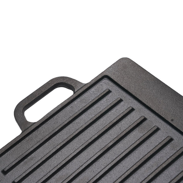 Toque 49.5Cm Reversible Cast Iron Griddle Pan Non Stick Grills & Griddles