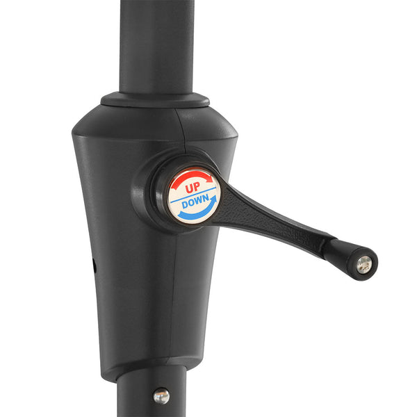 Centra 4M Double Sided Patio Umbrella Outdoor Base Stand Khaki Patio Umbrellas