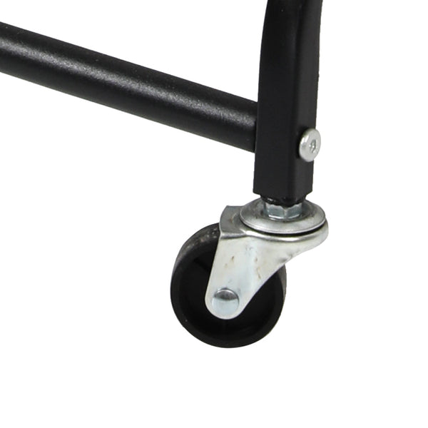 Levede 3 Tier Kitchen Trolley Cart Swivel Black Colour Kitchen Carts