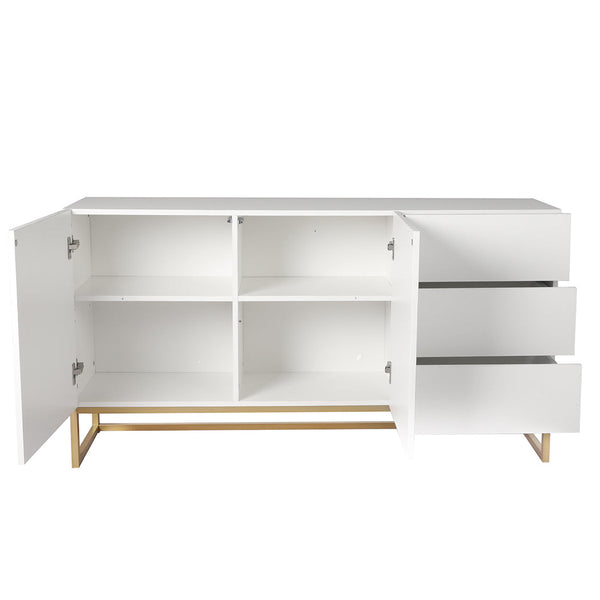 Levede Buffet Sideboard Storage Cabinet White Sideboards & Buffets