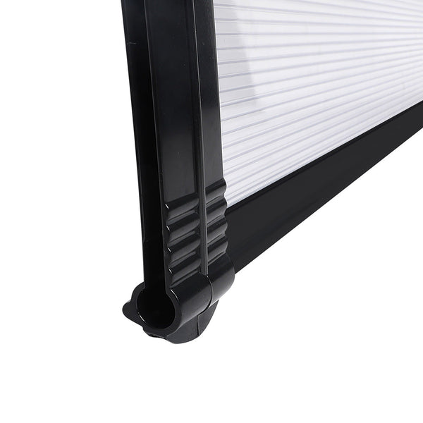 Mountview Door Awning Outdoor 1M X 1.2M Transparent 1X1.2M Awning & Canopy Parts