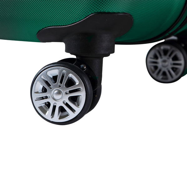 Slimbridge 20"24"28" 3Pc Luggage Sets Green Suitcases