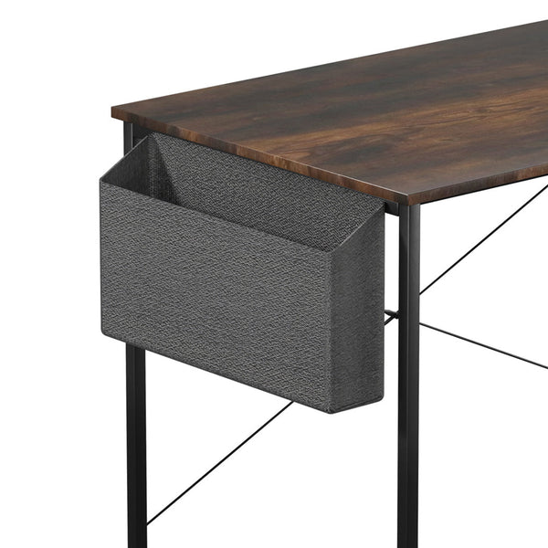 Levede Shaped Computer Desk Corner Brown Home Office Desks