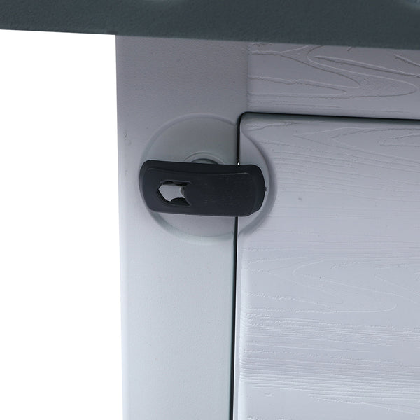 Pawz Dog Kennel Outdoor Indoor Plastic L Grey Dog Kennels