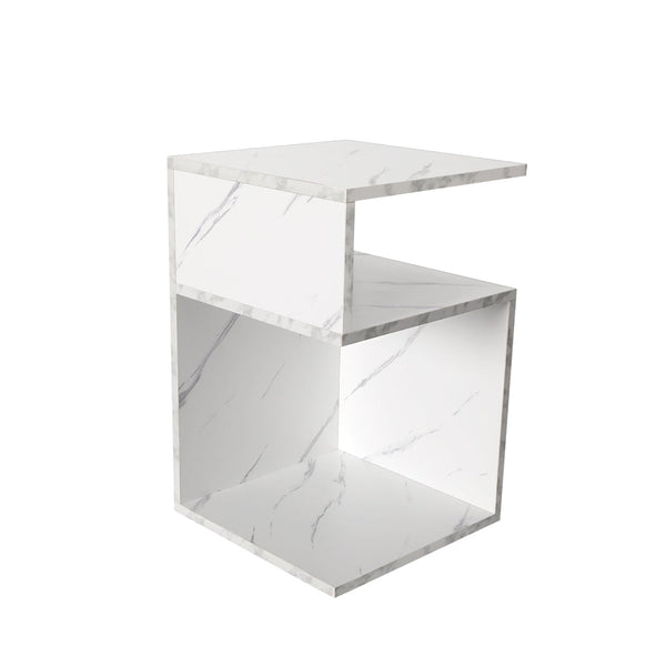 Levede 1X Drawers Side White Bedside Tables