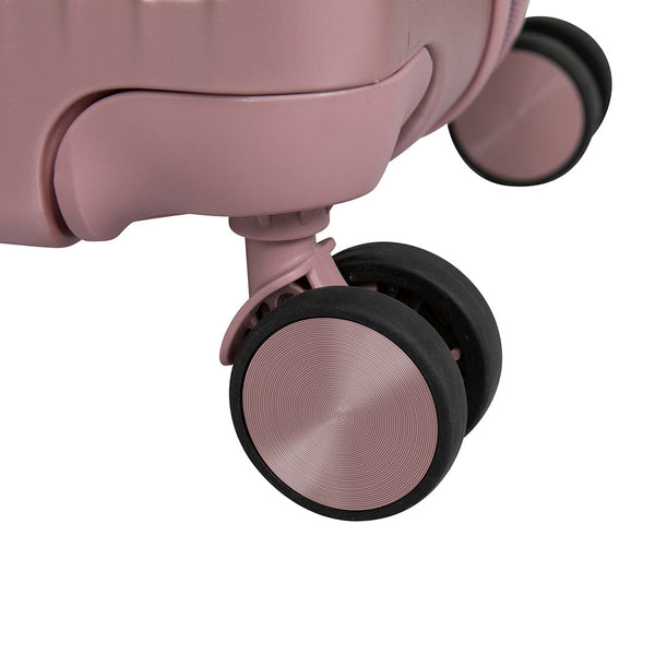 Slimbridge Luggage Suitcase Trolley Rose Gold 4Pc 14"+20"+24"+28" Trolleys