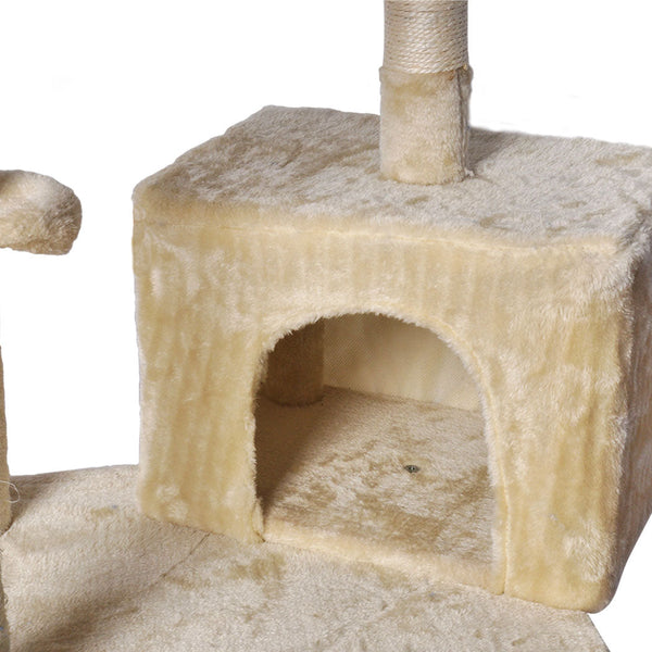 Pawz Cat Tree Toy Scratching Post Scratcher Beige Furniture & Scratchers