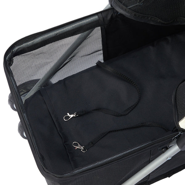 Pawz Large Pet Stroller Dog Cat Carrier Black Dog Strollers