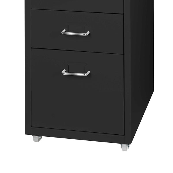 Levede 5 Drawer Office Cabinet Drawers Black Filing Cabinets