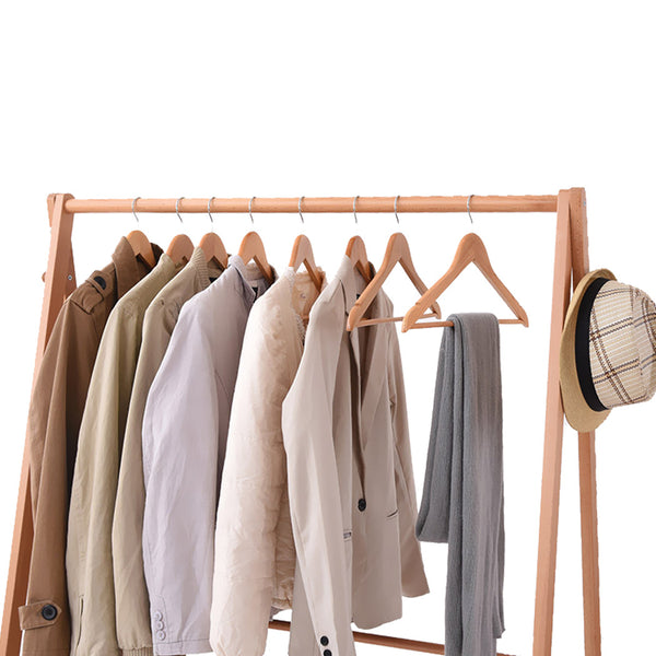 Levede Clothes Rack Wardrobe Natural Wardrobes