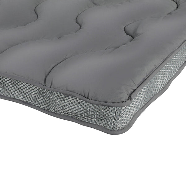 Dreamz Queen Bamboo Charcoal Fibre Pillowtop Mattress Topper Protector Mattress Toppers & Protectors