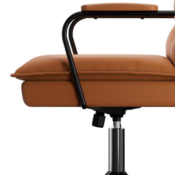 Levede Ergonomic Office Chair Computer Pu Brown Office Chairs