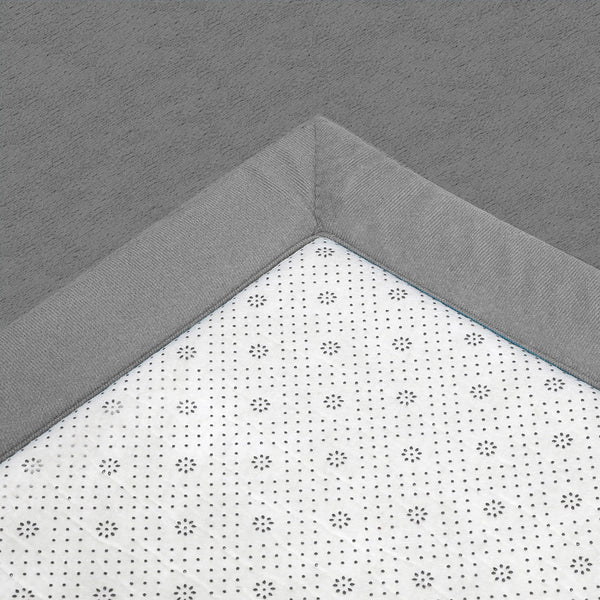 Marlow Coral Velvet Area Large Mat 150X200cm Grey Rugs