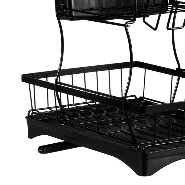Toque Detachable Dish Drying Rack Cutlery Black Racks & Hooks