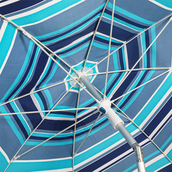 Mountview 2M Outdoor Sand Blue Beach Umbrellas