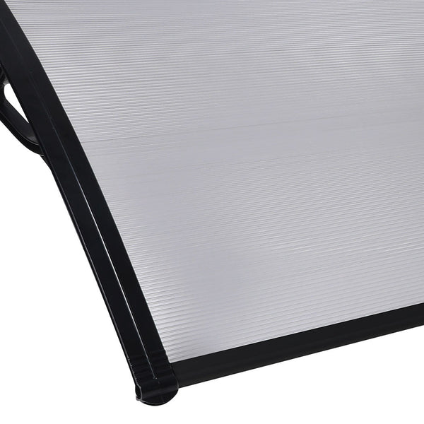 Mountview Door Awning Outdoor 1M X 1.2M Transparent 1X1.2M Awning & Canopy Parts