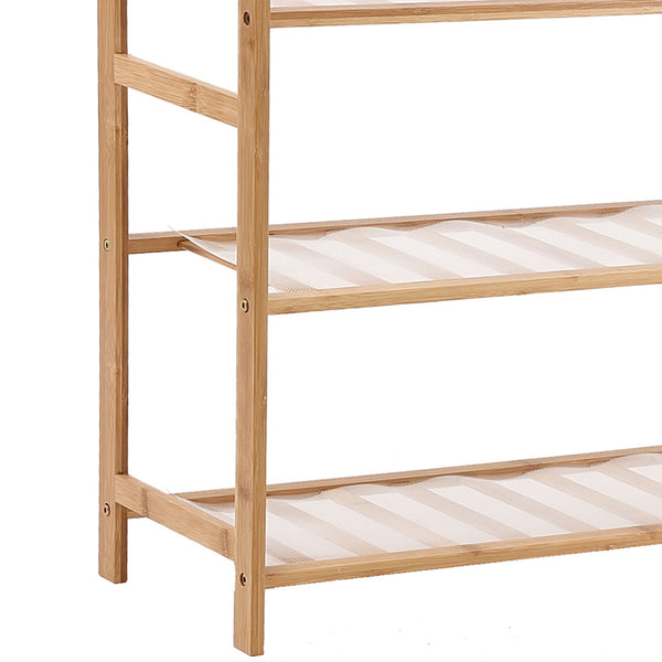 Levede Bamboo Shoe Rack Storage Wooden Shoe Racks