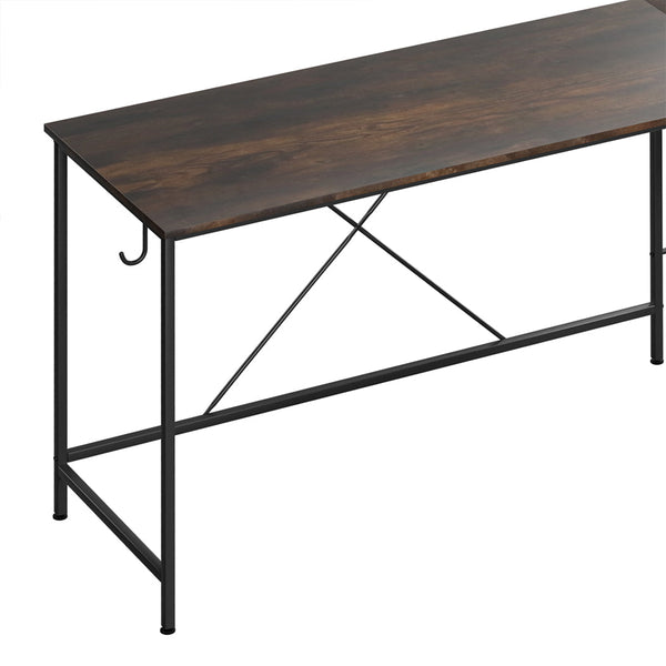 Levede Computer Desk Corner Brown Home Office Desks