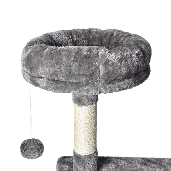 Pawz 130Cm Cat Tree Toy Scratching Post Grey Furniture & Scratchers