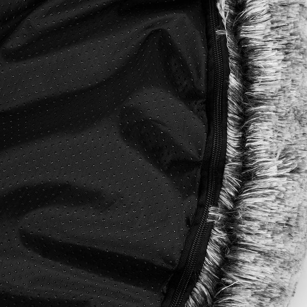 Pawz Pet Bed Cat Dog Donut Nest Calming L Charcoal Large Pet Beds