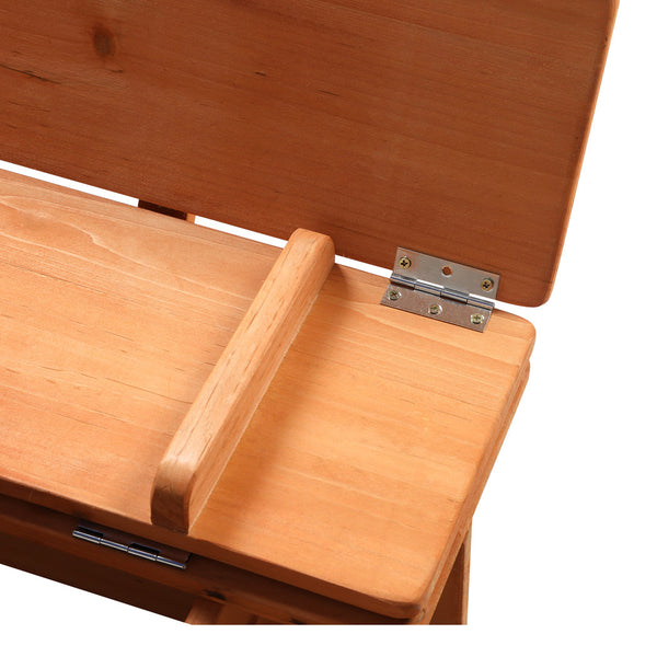 Kids Sandbox With Foldable Benches And Canopy Outdoor Play Box Sandpit Toys