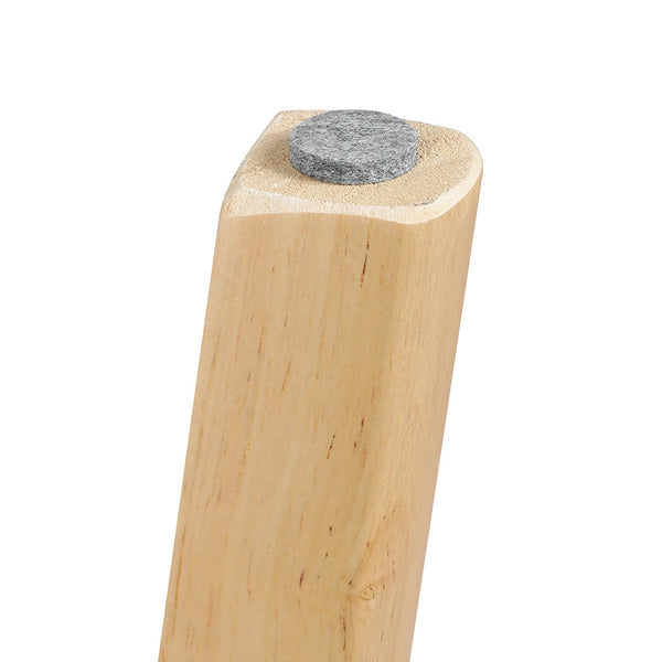 Levede Dining Table Round Rubberwood Base 100Cm Natural Dining Tables