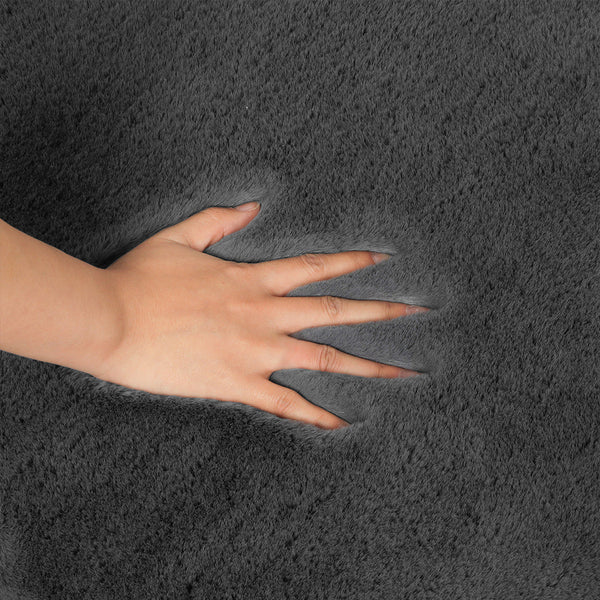 Marlow Floor Rug Area Cloud Fluffy 80X200cm Grey Rugs