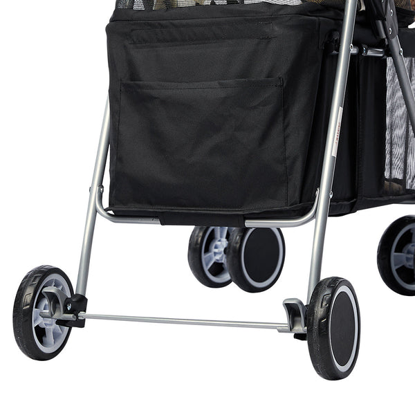 Pawz Large Pet Stroller Dog Cat Carrier Black Dog Strollers