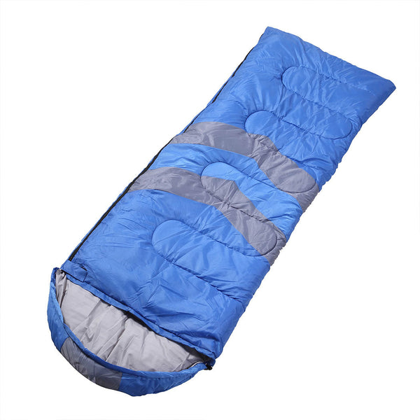 Mountview Single Sleeping Bag Outdoor Camping Thermal Waterproof Comfortable Blue Hiking Sleeping Bags