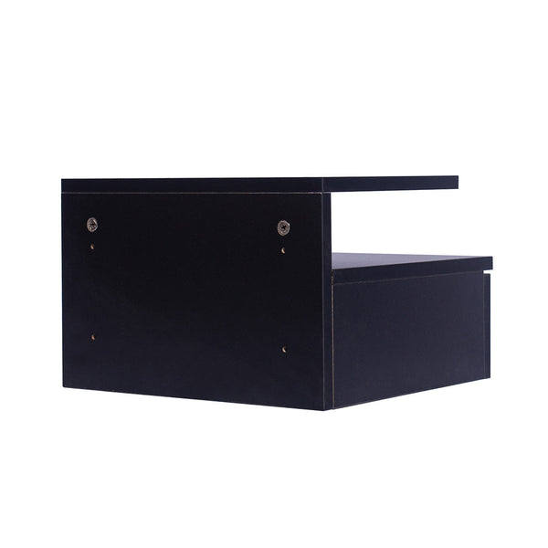 Levede 2X Side Black Bedside Tables