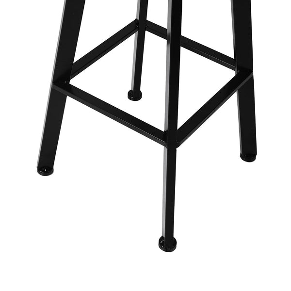 Levede 4X Bar Stool Kitchen Wooden Metal Benches Bar Stools