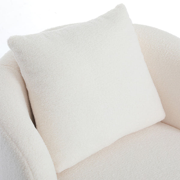 Levede Fleece Swivel Chair Chairs