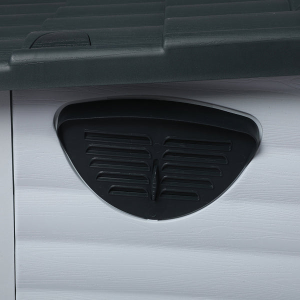 Pawz Dog Kennel Outdoor Indoor Plastic L Grey Dog Kennels