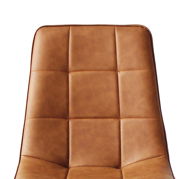 Levede 4X Kitchen Brown Faux Leather Dining Chairs