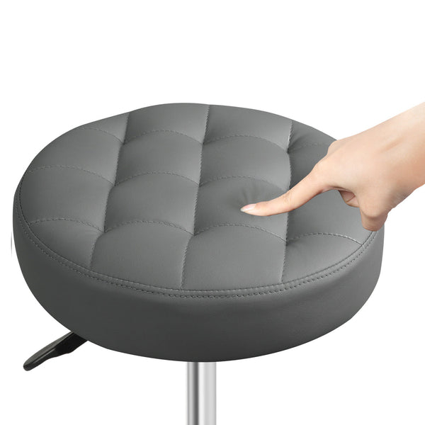 Levede Rolling Bar Stool Grey Benches Bar Stools