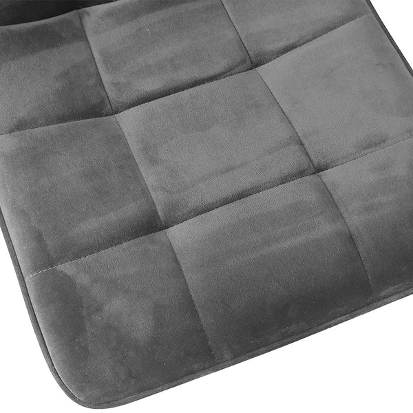 Levede 8X Kitchen Velvet Grey Dining Chairs