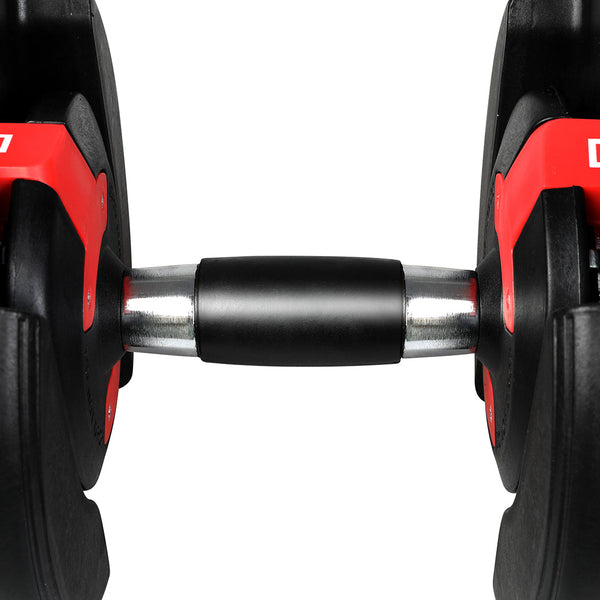 Centra 24Kg Adjustable Dumbbell Set Home Gym Black Dumbbells