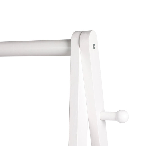 Levede Clothes Rack Wooden Wardrobe White Stylish Storage Organizer Wardrobes