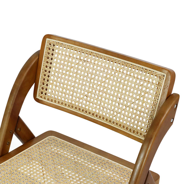 Levede 8X Foldable Rattan Dining Chairs