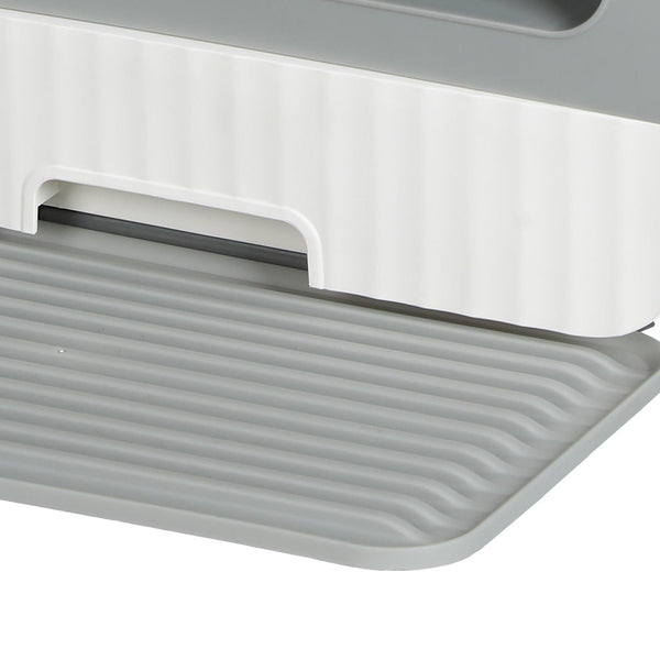 Pawz Fully Enclosed Cat Litter Box Mat Grey Litter Trays