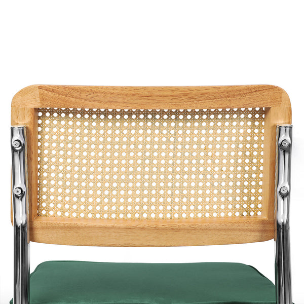 Levede 2Xrattan Chair Green Dining Chairs