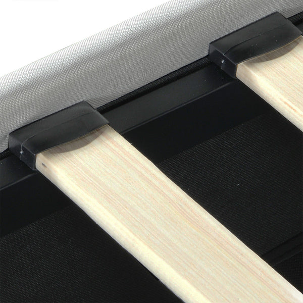 Levede Queen Bed Frame Rgb Led Pu 4 Drawer Usb Queen Bed Frames