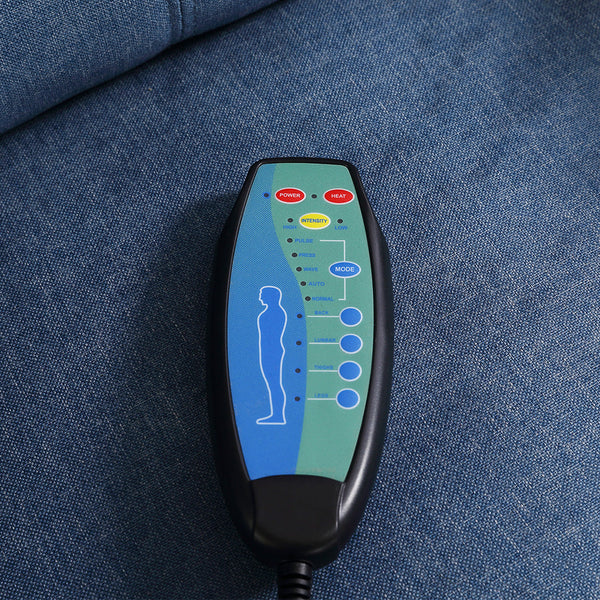 Levede Massage Recliner Chair Blue Comfortable Relaxation For Living Room Or Office Space Electric Massage Chairs